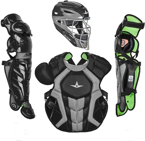 Vista 7 de All-Star S7 Axis for Adults - Baseball Catching Equipment Kit (Catching Helmet, Chest Protector, Leg Guards), NOCSAE Standard