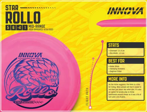 Vista 5 de Innova Discs Star Rollo Disco de gama media – Disco rodante de gama media (los colores variarán)