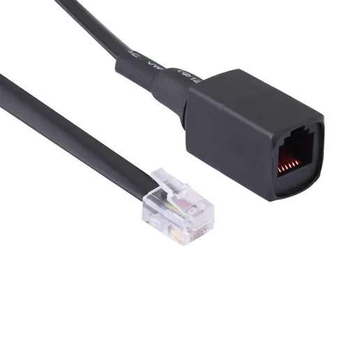 Vista 6 de Cable de extensión de micrófono de mano compatible con Yaesu, separación extraíble de 6 pines de 1.5 M/4.92 pies, compatible con Yaesu FT-7800R
