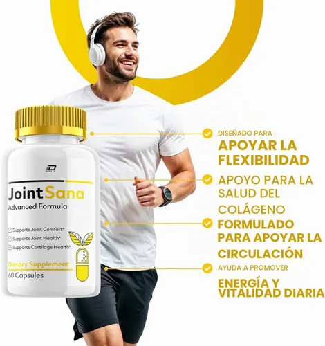 Vista 3 de Joint Sana Capsule - Suplemento JointSana Fórmula Avanzada Apoyo Articular (paquete de 3 – 180 Cápsulas)