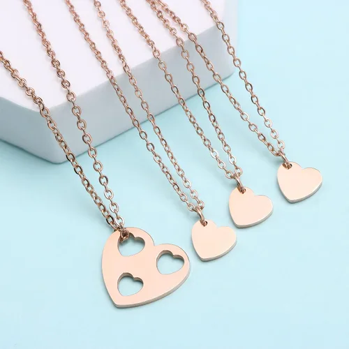 Vista 4 de JoycuFF Gifts for Mom Mother Daughter Matching Necklace Gifts for Mama Necklace for Women Mommy Me Jewelry for Birthday Christmas