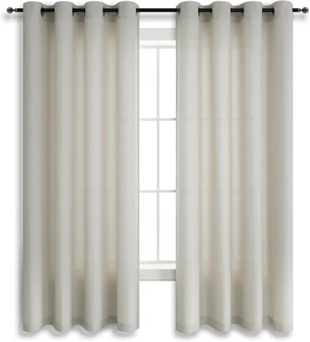 Vista 24 de KOUFALL - Cortinas transparentes con aspecto de lino