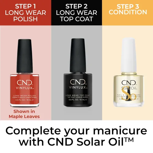 Vista 5 de CND Vinylux - Esmalte de uñas naranja de larga duración, color resistente al brillo y al astillado, 0.5 onzas líquidas Vela del Día B #322