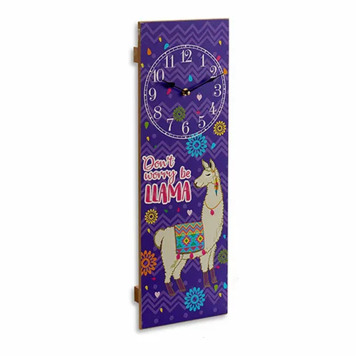Vista 3 de Reloj de Pared Gift Decor Llama 2,5 x 60 x 20 cm (12 Unidades)