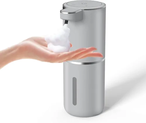 Vista 8 de Dispensador de Jabón Automático – Dispensador de Jabón Espumoso Sin Contacto 400ml Dispensador Recargable USB Eléctrico Montado en Pared Dispensador