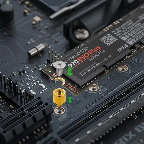Vista 2 de Kit de tornillos de montaje SSD M.2 para placas base ASUS