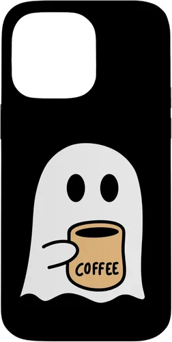 Vista 21 de iPhone 16 Spooky Fall Ghost Coffee Lovers Costume Case