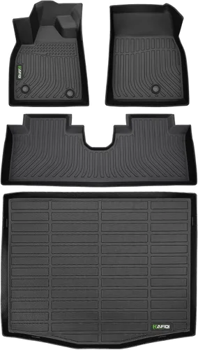 Vista 68 de HAFIDI® - Tapetes para auto con almacenamiento debajo del asiento, para todo clima, antideslizantes, de elastómero termoplástico, para la primera