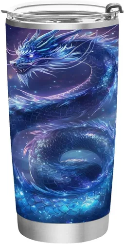 Vista 30 de ALAZA Vaso de viaje aislado con diseño de lunares y fresa con tapa y pajita, botella de agua al vacío de doble pared para automóvil, acero