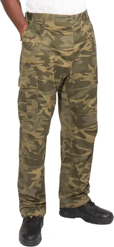 Vista 46 de Rothco: pantalones tácticos BDU – Pantalones cargo resistentes para senderismo al aire libre, EDC, uniforme de trabajo Uniforme de combate