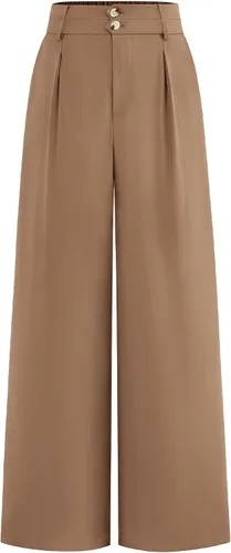 Vista 27 de BTFBM Pantalones de vestir de pierna ancha para mujer, trajes casuales de Negro
