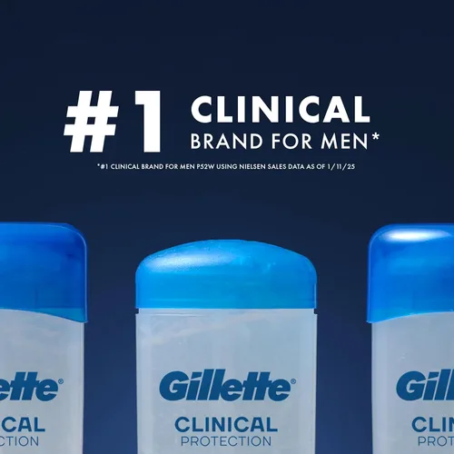 Vista 12 de Gillette Antitranspirante clínico y desodorante para hombres, protección contra el sudor y el olor 72 horas, frescura de larga duración, tecnología