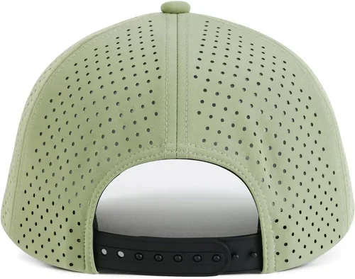 Vista 4 de VOBOOM Gorra de béisbol de secado rápido para hombre, gorra de bola de malla cortada con láser, gorra curvada del Snapback del ala