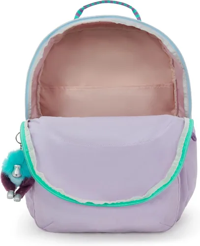 Vista 3 de Kipling Seoul - Mochila para portátil extra grande de 17", Lavanda C, Grande