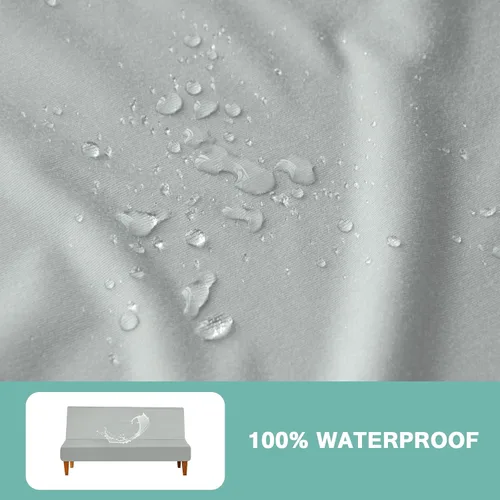 Vista 2 de Luv4babe Funda impermeable para sofá cama sin brazos, a prueba de fugas y resistente a los arañazos y a los arañazos, protector de sofá para niños