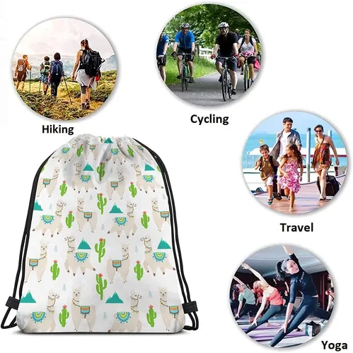 Vista 7 de Exóticos tópicos cactus con cordón bolsas mochila bolsa de gimnasio, Multi-a162, Mochilas de viaje