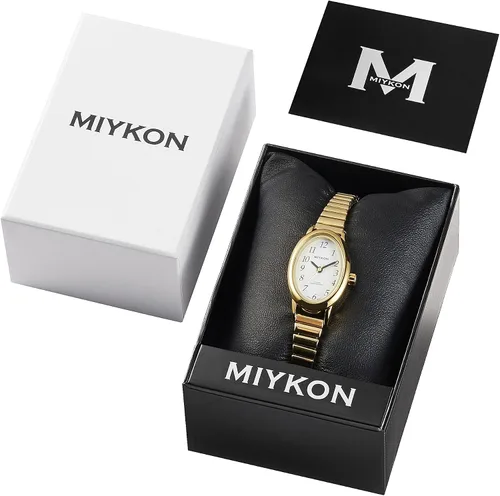 Vista 7 de Miykon Dainty Vintage Dress Watches for Women – Easy Reader Analog Ladies Watch for Small Wrists with Stainless Steel Expansion Bracelet – Second