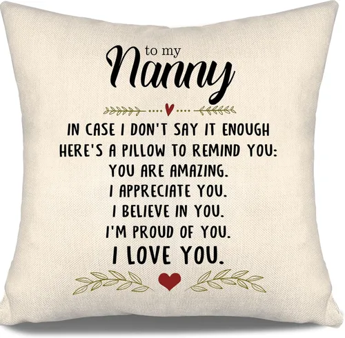 Vista 43 de En caso de que no lo diga lo suficiente aquí hay una almohada para recordarte que eres increíble, te aprecio, te quiero. Funda de almohada para tía