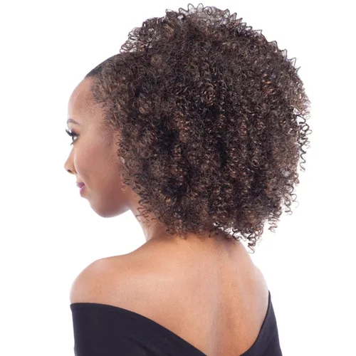 Vista 2 de Cola de caballo con cordón de pelo sintético Freetress Equal Bohemian Afro (1)