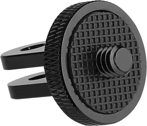 Vista 6 de Paquete de 6 adaptadores de trípode de cámara de aluminio de 1/4 "-20, compatible con cámaras de acción GoPro e Insta360, adaptador de montaje