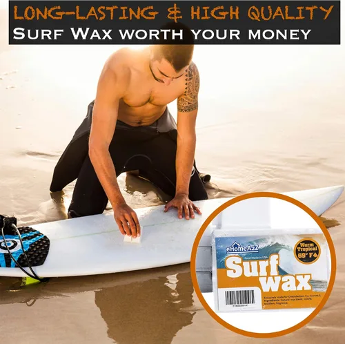 Vista 3 de Cera de surf cálida tropical caliente de alto rendimiento todo natural Bump Mango Aroma Surfwax Surf Tabla de surf Skimboard Agua pegajosa