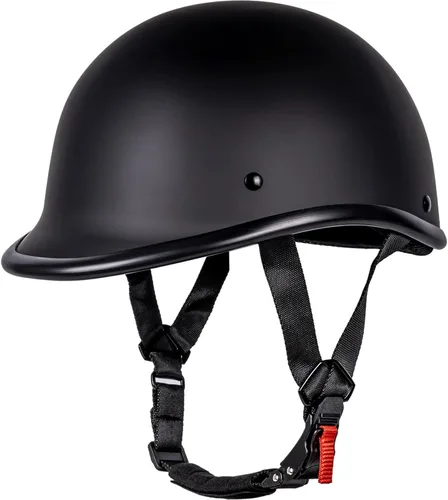 Vista 11 de Medio casco de motocicleta de estilo retro, diseño clásico, medio casco de motocicleta, certificado por DOT