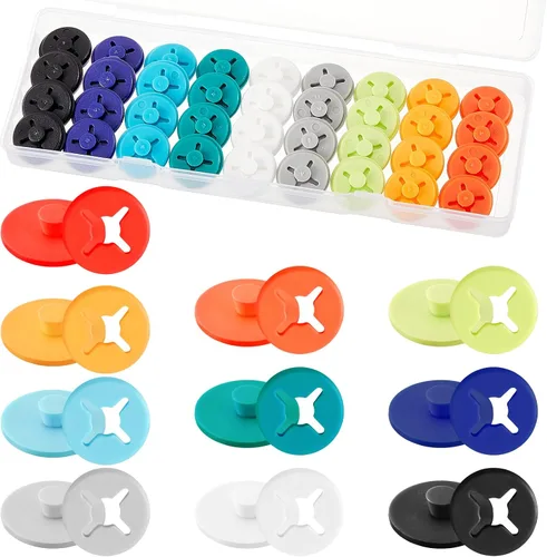 Vista 13 de Juexica Clips de babero para correr, sistema de fijación de hebilla de número de carrera, soporte de sujetador de maratón para eventos de campo