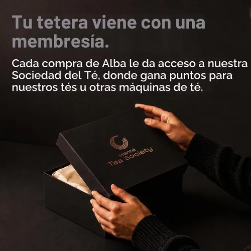 Vista 11 de Vianté - Tetera eléctrica con infusor para hojas sueltas. Elaborador de té caliente con control de temperatura y apagado automático. Tetera