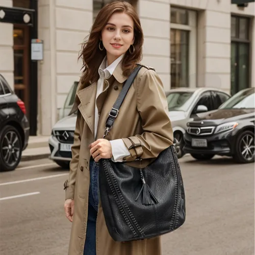 Vista 5 de KILAMAL Bolsos Hobo para mujer Bolsos de hombro y bolsos