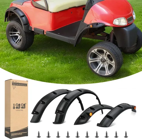 Vista 11 de 10L0L 4 guardabarros para carrito de golf, exactos para Yamaha G29 estándar y Drive 2007-2016, protectores de barro de plástico ABS resistentes a