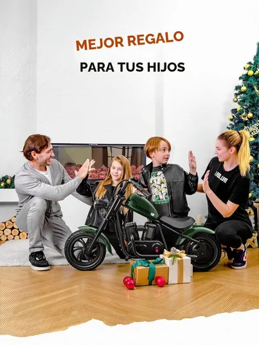 Vista 3 de HYPER GOGO Cruiser 12 Plus - Motocicleta eléctrica para niños (pino)