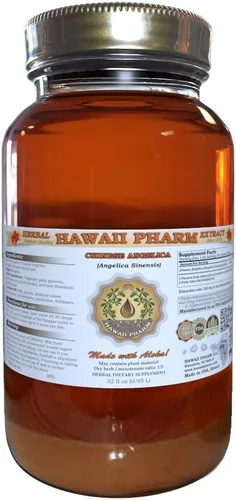 Vista 7 de Hawaii Pharm Angélica china (Angelica Sinensis) Extracto líquido 2 oz