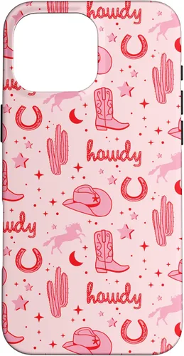Vista 19 de Funda estética para iPhone 17, diseño de vaquera rosa pastel