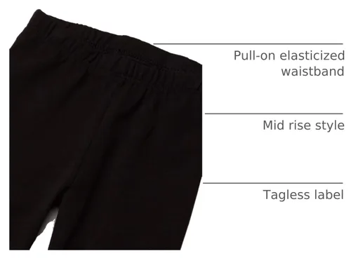 Vista 4 de The Children's Place - Leggings capri para bebé niña (2 unidades)
