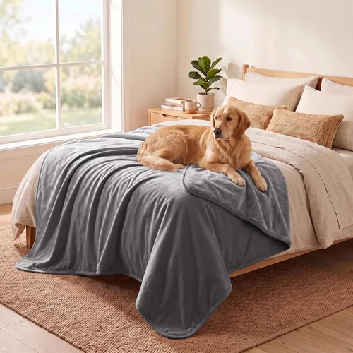Vista 31 de Manta impermeable para perros pequeños, a prueba de fugas, manta reversible para sofá, cama, protector de muebles lavable a máquina, 25 x 35