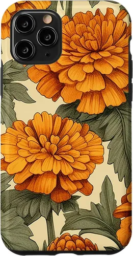 Vista 29 de Watercolor Marigold Flower Case for iPhone 16