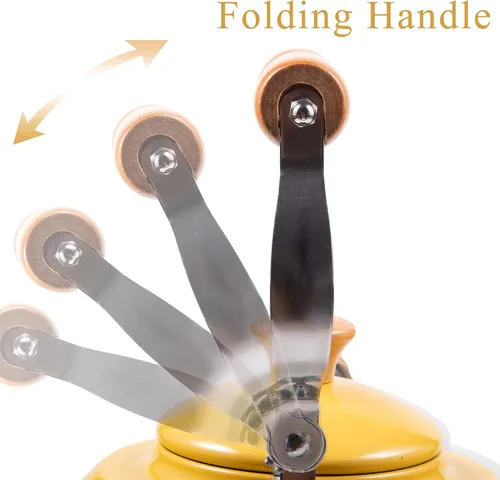 Vista 33 de ROCKURWOK - Tetera de estufa, tetera con mango ergonómico de tacto frío, tetera de acero inoxidable de grado alimenticio, tetera de estufa, tetera