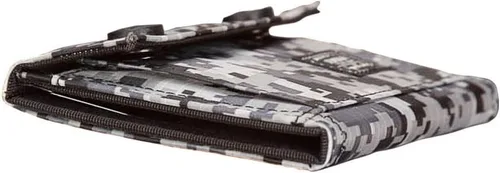 Vista 7 de Cartera de camuflaje triple para hombres casual del ejército clásico de lona organizador con cremallera monedero titular de la tarjeta de crédito