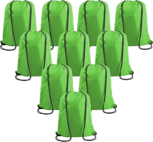 Vista 12 de BeeGreen Mochila negra con cordón, paquete de 2 unidades, extra grande, 22.4 pulgadas de largo x 17.5 pulgadas de ancho, bolsas de cuerda deportivas