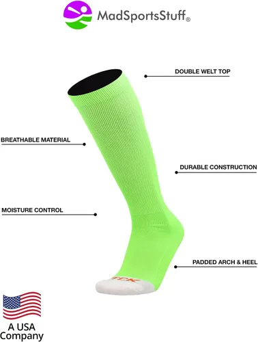 Vista 3 de MadSportsStuff - Set de calcetines y cinturón de sóftbol para jóvenes y adultos, línea profesional