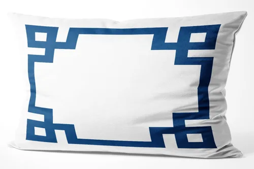 Vista 47 de Funda de almohada rectangular con cremallera en un lado impreso de 12 x 16 pulgadas, color blanco y rosa intenso Rosa fucsia