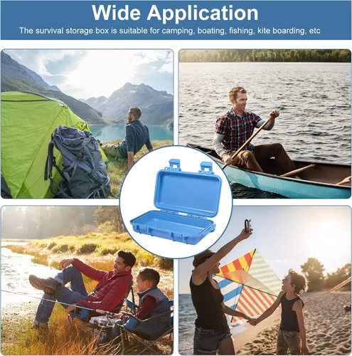 Vista 5 de Yosoo Health Gear Caja impermeable a prueba de golpes, funda rígida protectora de plástico, caja de supervivencia al aire libre, funda de disco