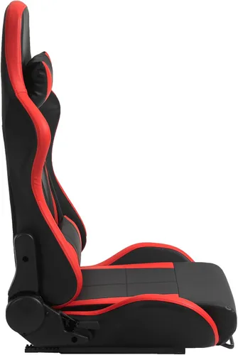 Vista 7 de Asientos de carreras, rieles de doble deslizamiento, asientos universales de carreras con almohadas de cintura para cuello y cintura para simulador