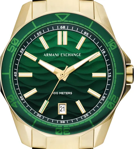 Vista 6 de AX Armani Exchange Dive-Inspired Sports Watch for Men with Stainless Steel or Silicone Band