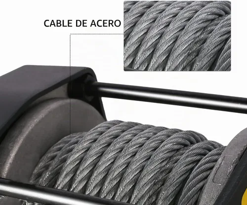 Vista 4 de X-BULL Cabrestante eléctrico de alambre de acero de 12 V 3000 libras para remolcar ATV/UTV todoterreno con soporte de montaje remoto inalámbrico