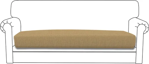 Vista 34 de Easy-Going - Funda de cojín elástica individual para sofá biplaza, sillón, funda de cojín protectora, suave, flexible con parte inferior elástica