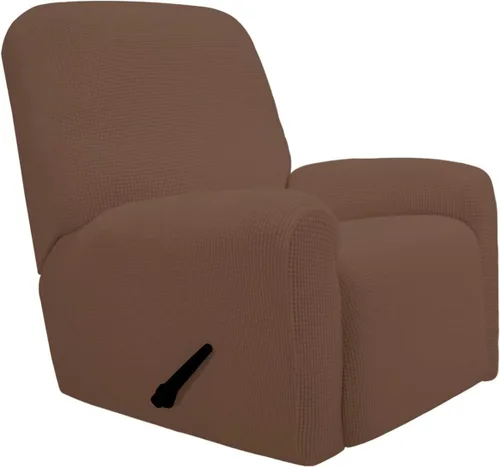 Vista 65 de PureFit Funda elástica para sofá biplaza, funda de sofá suave y antideslizante de jacquard de elastano, protector de muebles lavable con espuma
