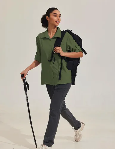 Vista 5 de Pinspark Camiseta de pesca con protección solar para mujer