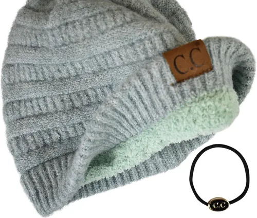 Vista 462 de C.C Trendy Warm Chunky Soft Stretch Cable Knit Beanie