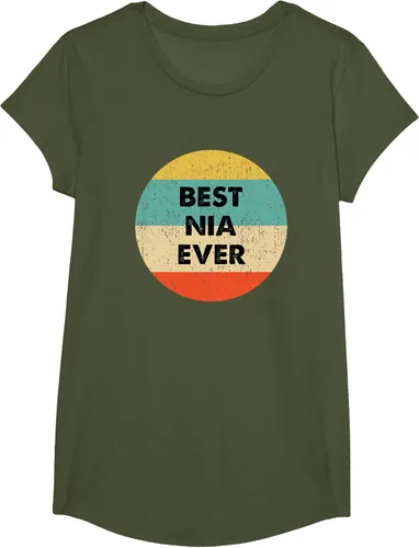 Vista 52 de Camiseta Nia Name, Negro, S